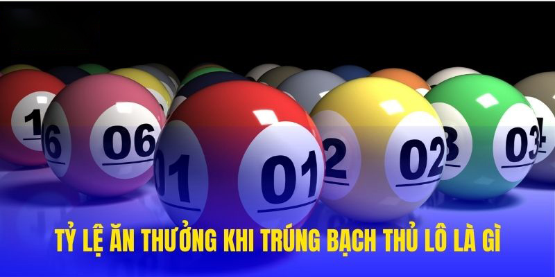 Tỷ lệ ăn thưởng khi trúng bạch thủ lô là gì